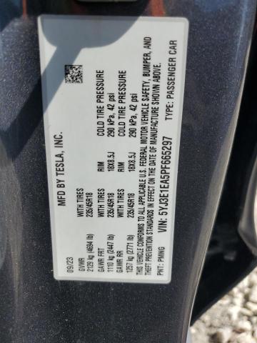 2023 TESLA MODEL 3 5YJ3E1EA5PF665297