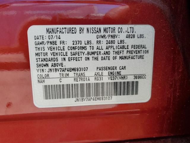 2014 INFINITI Q50 BASE - JN1BV7AP4EM693107