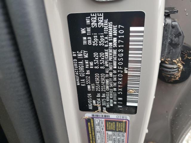 2025 KIA SORENTO SX 5XYRKDJF0SG317107