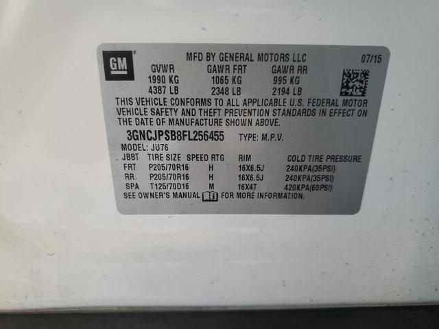 2015 CHEVROLET TRAX 1LS 3GNCJPSB8FL256455