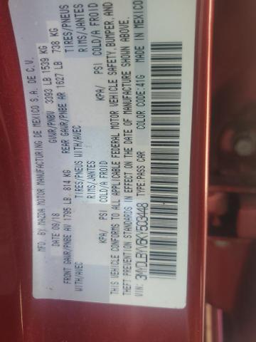 2019 TOYOTA YARIS L 3MYDLBYV6KY503448
