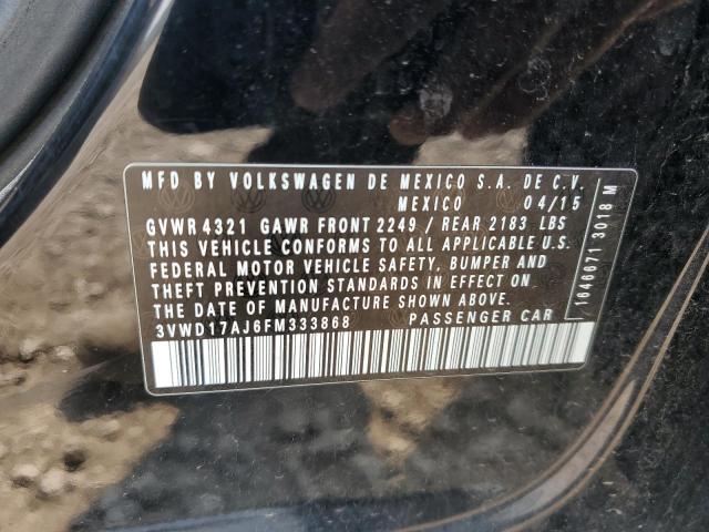 2015 VOLKSWAGEN JETTA SE 3VWD17AJ6FM333868
