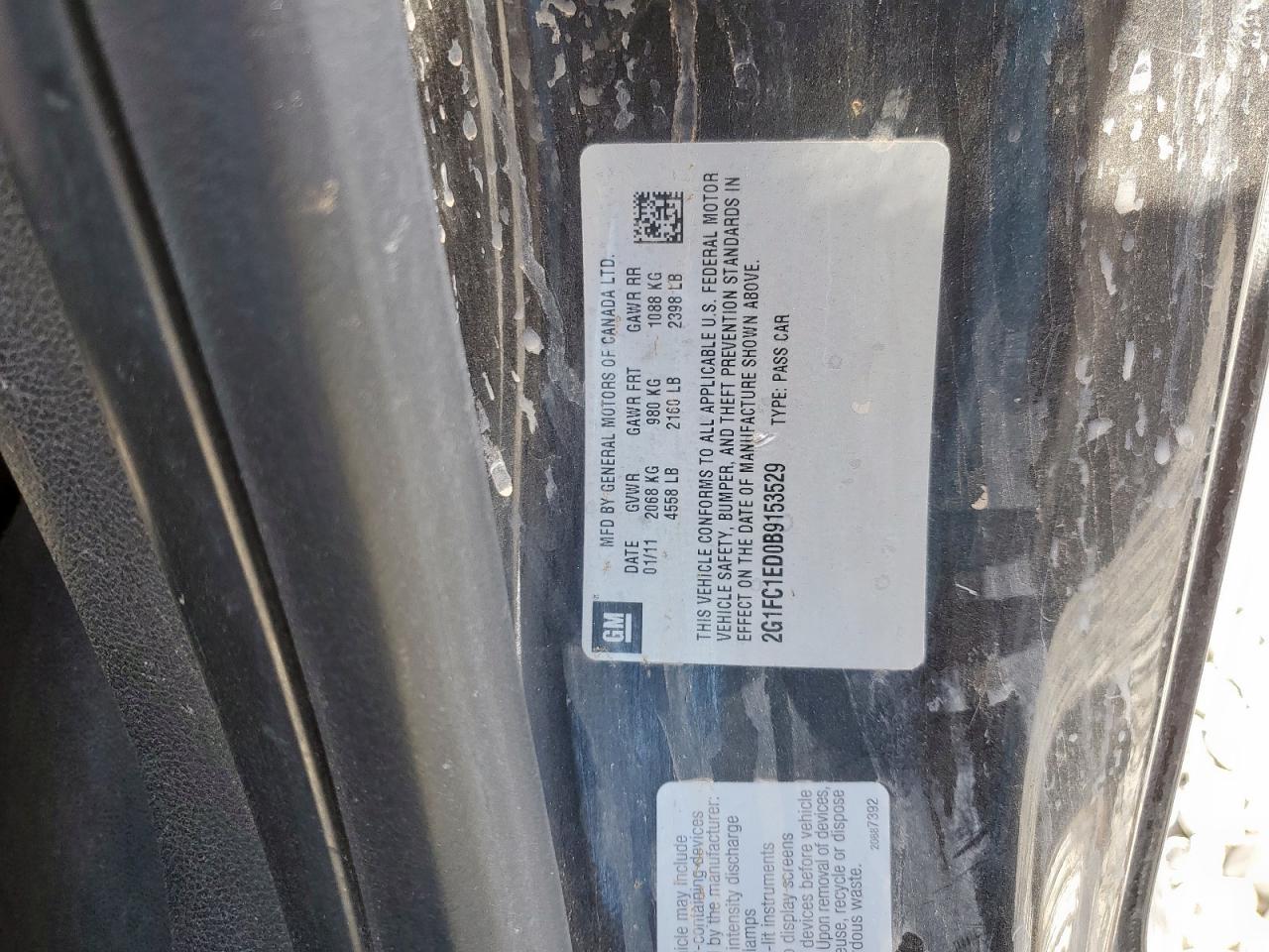 Lot #3208721291 2011 CHEVROLET CAMARO LT