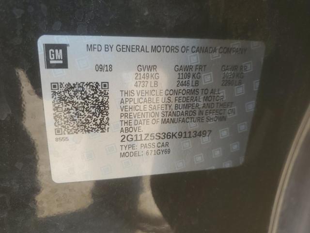 2019 CHEVROLET IMPALA 2G11Z5S36K9113497