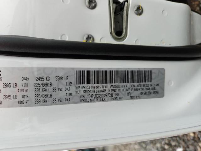 2019 JEEP CHEROKEE L 1C4PJMDX3KD267591