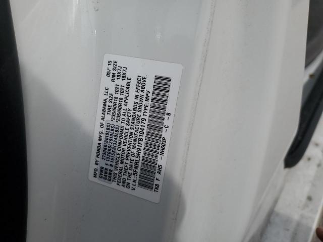 2015 HONDA ODYSSEY TO 5FNRL5H91FB104179