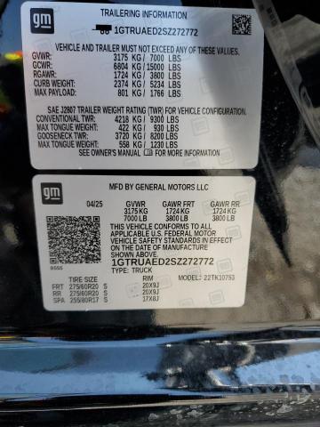 2025 GMC SIERRA K1500 1GTRUAED2SZ272772