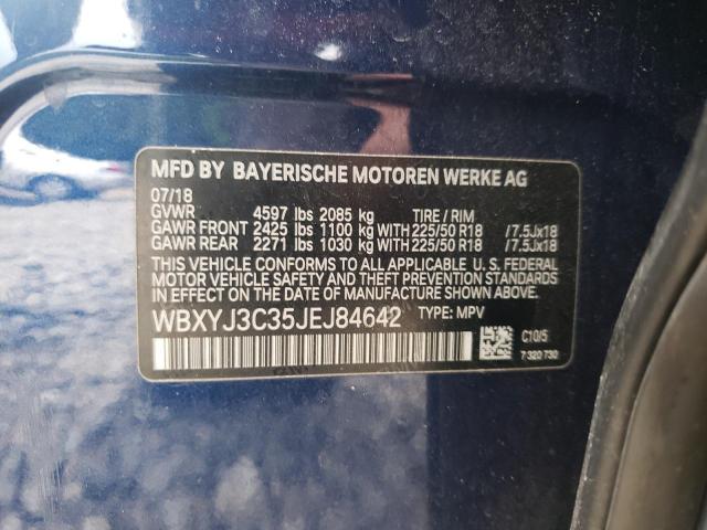 2018 BMW X2 SDRIVE2 WBXYJ3C35JEJ84642