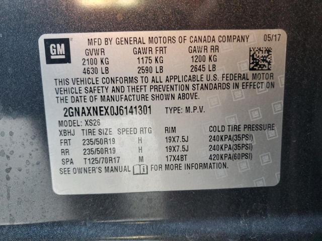 2018 CHEVROLET EQUINOX PR - 2GNAXNEX0J6141301