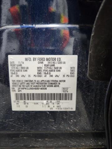 2017 FORD EDGE SEL 2FMPK3J95HBB14508