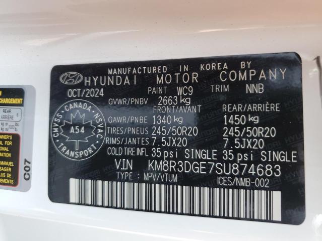 2025 HYUNDAI PALISADE X KM8R3DGE7SU874683
