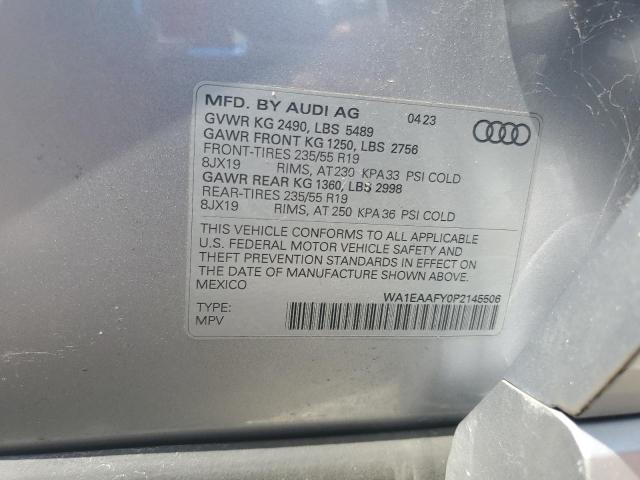 2023 AUDI Q5 PREMIUM WA1EAAFY0P2145506