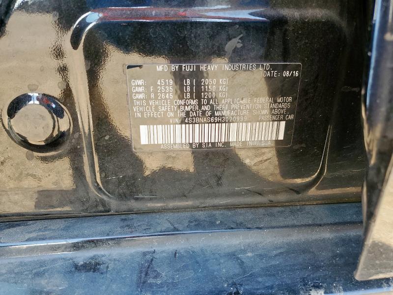 2017 SUBARU LEGACY SPO 4S3BNAS69H3020999
