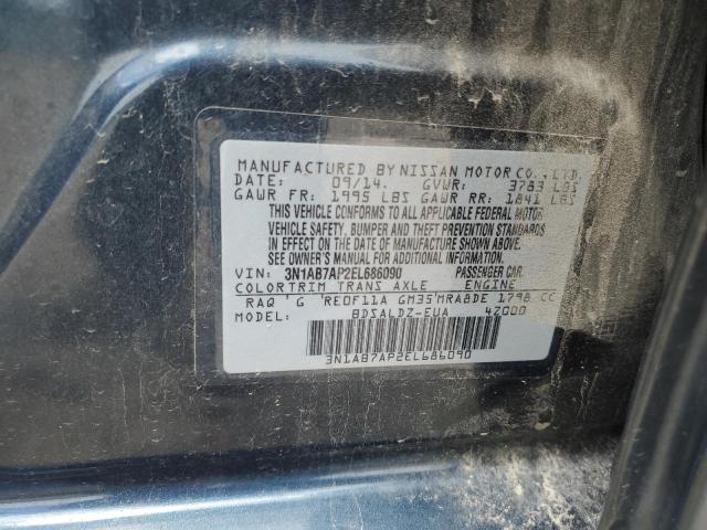 2014 NISSAN SENTRA S - 3N1AB7AP2EL686090