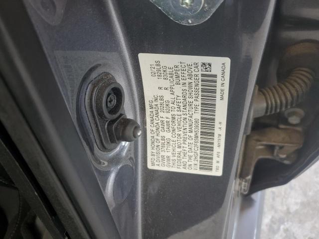 2021 HONDA CIVIC LX 2HGFC2F65MH539080