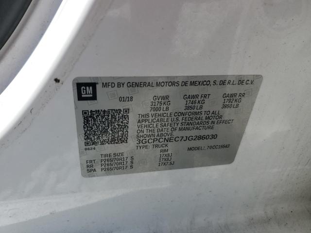 2018 CHEVROLET SILVERADO - 3GCPCNEC7JG286030