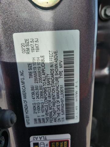 2020 HONDA CR-V TOURI - 5J6RW2H97LL008761
