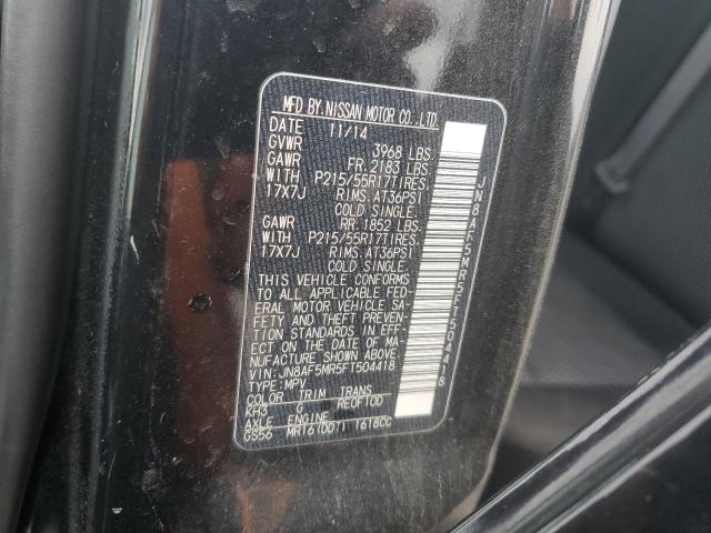 2015 NISSAN JUKE S JN8AF5MR5FT504418