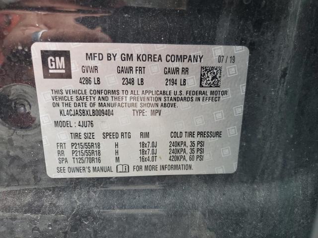 2020 BUICK ENCORE PRE KL4CJASBXLB009404
