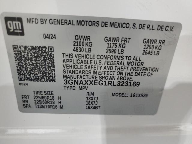 2024 CHEVROLET EQUINOX PR 3GNAXXEG1RL323169