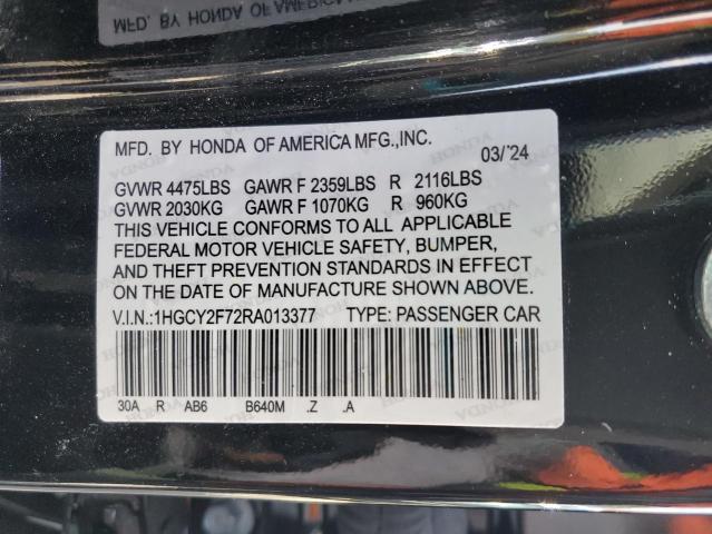 2024 HONDA ACCORD HYB 1HGCY2F77RA055835