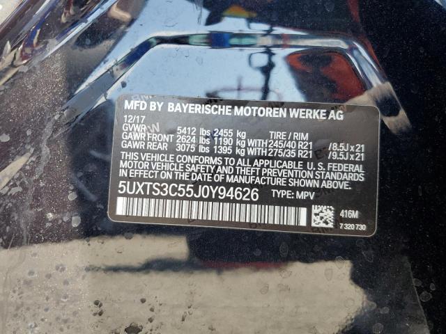 2018 BMW X3 XDRIVEM 5UXTS3C55J0Y94626