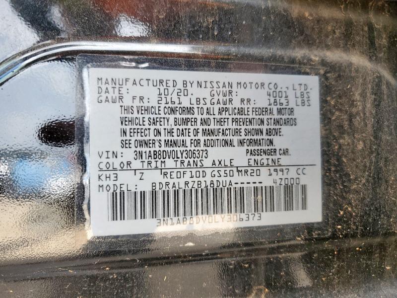 2020 NISSAN SENTRA SR 3N1AB8DV0LY306373