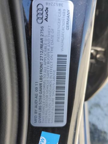 wauhgafc8cn051689 - 2012 Audi a6 prestige - #63050975