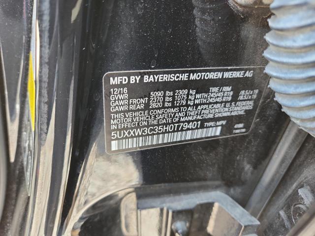 2017 BMW X4 XDRIVE2 5UXXW3C35H0T79401