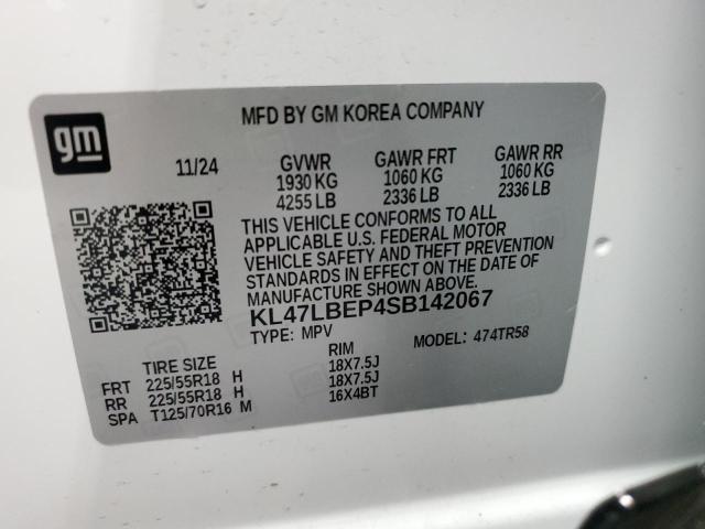 2025 BUICK ENVISTA SPORT TOURING KL47LBEP4SB142067