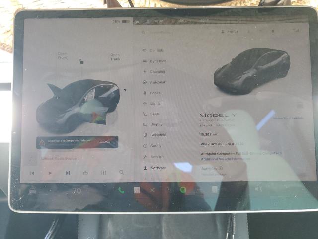 2022 TESLA MODEL Y 7SAYGDEE7NF417539