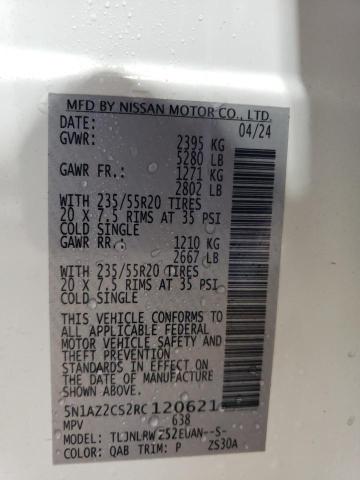 2024 NISSAN MURANO SL 5N1AZ2CS2RC120621