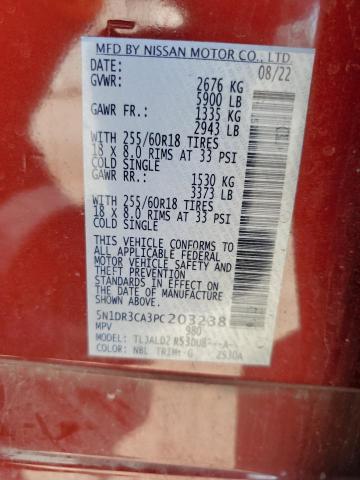 2023 NISSAN PATHFINDER 5N1DR3CA3PC203238