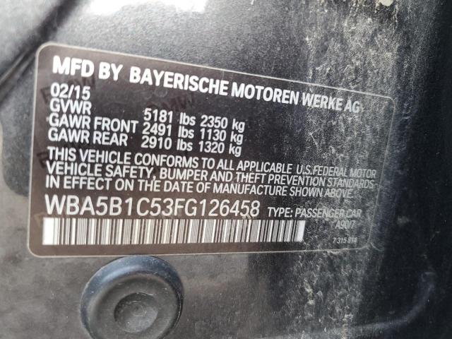 2015 BMW 535 I WBA5B1C53FG126458