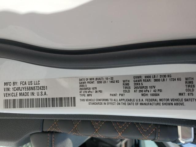 2022 JEEP GRAND CHER - 1C4RJYE68N8724351