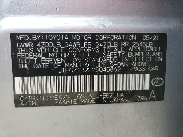 2021 LEXUS IS 350 F S JTHGZ1B22M5045862