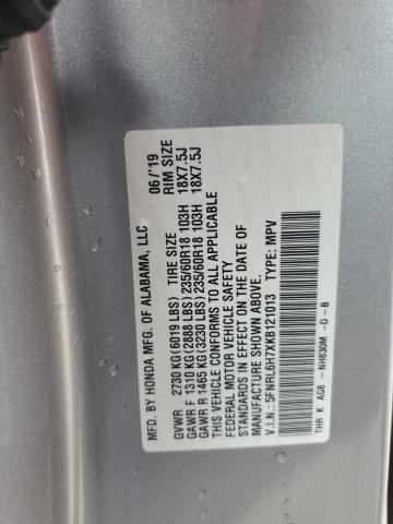 2019 HONDA ODYSSEY EX 5FNRL6H7XKB121013