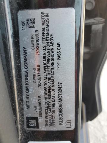 2021 CHEVROLET SPARK 1LT KL8CD6SA5MC732437