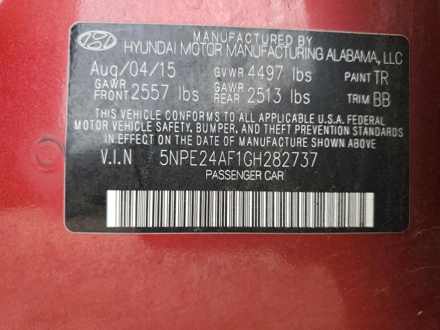 2016 HYUNDAI SONATA SE - 5NPE24AF1GH282737
