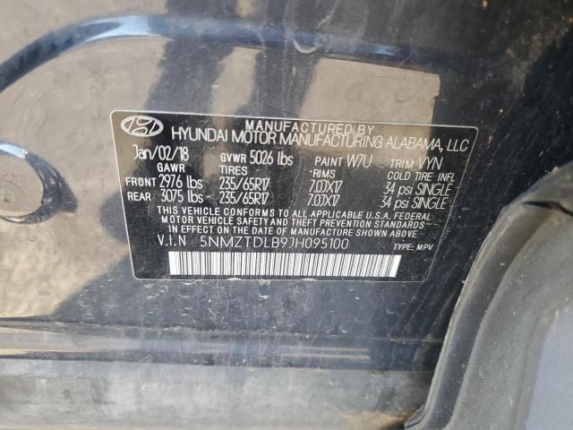 2018 HYUNDAI SANTA FE S 5NMZTDLB9JH095100