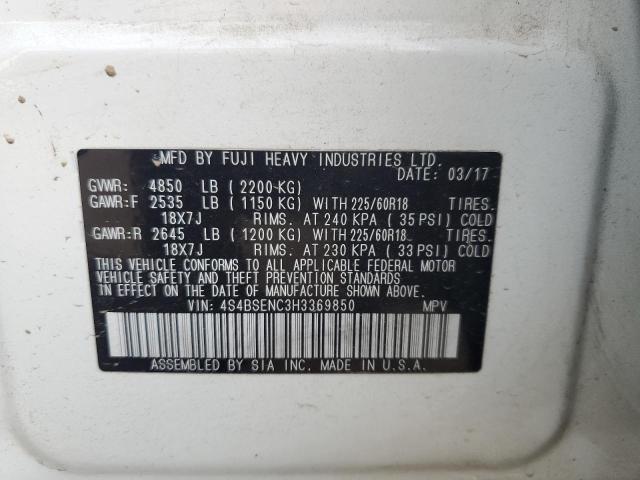 2017 SUBARU OUTBACK 3. 4S4BSENC3H3369850