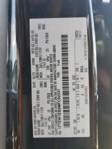 2021 FORD F150 SUPER - 1FTEW1EB9MFC92531