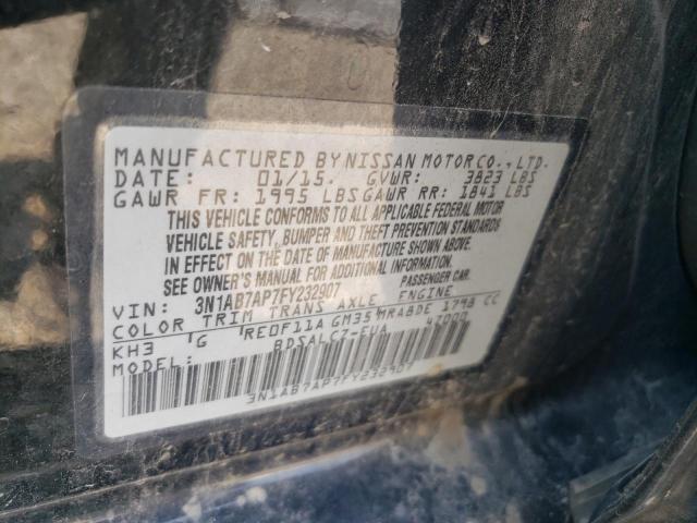 2015 NISSAN SENTRA S - 3N1AB7AP7FY232907