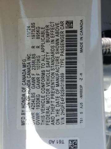 2025 HONDA CIVIC SPOR 2HGFE4F82SH318069