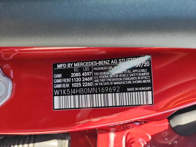 2021 MERCEDES-BENZ CLA 250 4MATIC W1K5J4HB0MN169692