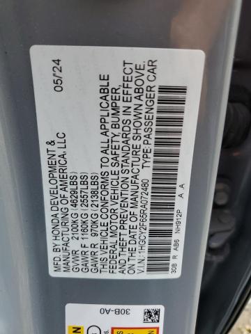 2024 HONDA ACCORD HYB 1HGCY2F65RA072480