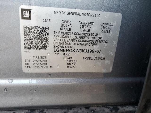 2019 CHEVROLET TRAVERSE L - 1GNERGKW3KJ196767