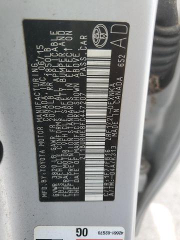 2015 TOYOTA COROLLA L - 2T1BURHE8FC447207