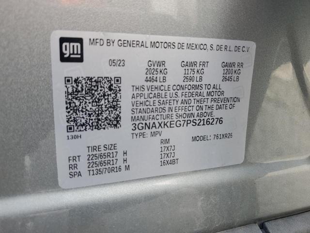 2023 CHEVROLET EQUINOX LT - 3GNAXKEG7PS216276