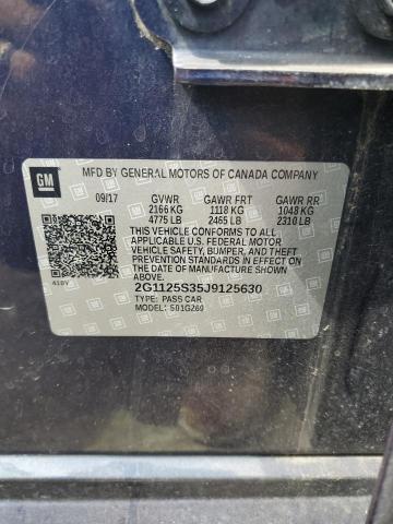 2018 CHEVROLET IMPALA PRE 2G1125S35J9125630